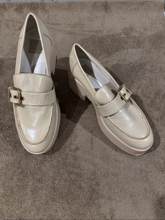 Dolce Vita Shoes - Women’s Cream Platform Loafer Heels